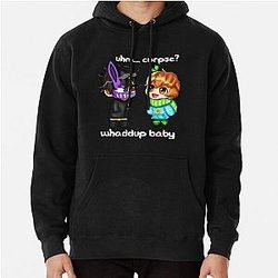 Corpse Husband and Sykkuno Chibi Pullover Hoodie