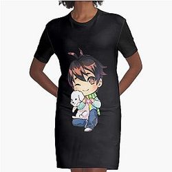 sykkuno   2 Graphic T-Shirt Dress