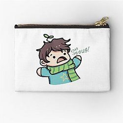Sykkuno screaming oh jesus! Zipper Pouch