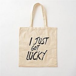 Sykkuno Merch Sykkuno I Just Got Lucky Cotton Tote Bag