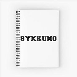 Sykkuno Merch Sykkuno Logo Spiral Notebook