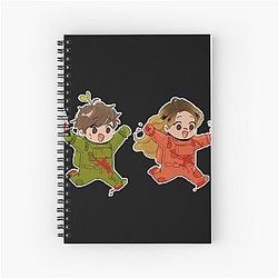 Sykkuno and valkyrae Spiral Notebook