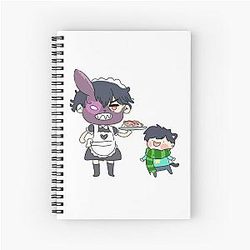 Corpse Husband & Sykkuno Impasta Spiral Notebook