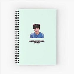 Sykkuno cat ears Spiral Notebook