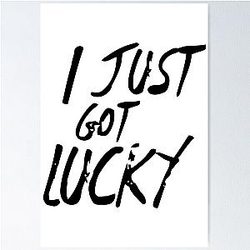 Sykkuno Merch Sykkuno I Just Got Lucky Poster