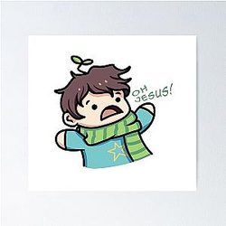 Sykkuno screaming oh jesus! Poster