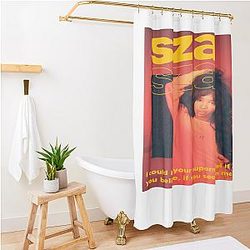Sza Collage Shower Curtain Premium Merch Store