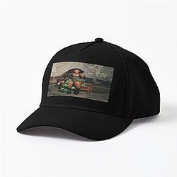 Girl Photoshoot Sit Pose Cap Premium Merch Store