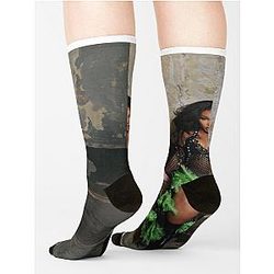 Girl Photoshoot Sit Pose Sock Premium Merch Store