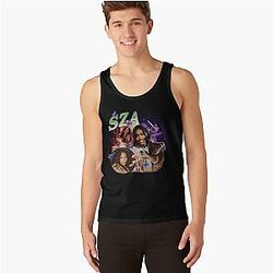 Sza 90S Retro Style Tank Tops Premium Merch Store