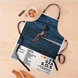 Sza Tracklist Apron Premium Merch Store