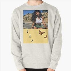 SZA with butterfly Pullover Sweatshirt RB0903