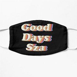 Good Days Sza - Retro Rainbow Style, Sticker, Shirt, Mask Flat Mask RB0903