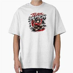 Team Punch Monkey Boxer Bold Graphic Oversized T-Shirt