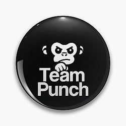Team Punch Monkey Attitude Pin