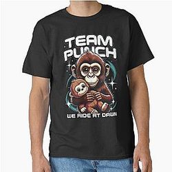 Team Punch Monkey - We Ride At Dawn Y2K Streetwear Monkey Classic T-Shirt