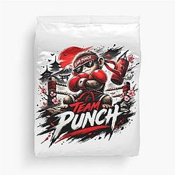 Team Punch Monkey Boxer Bold Street Style Graphic Duvet Cover