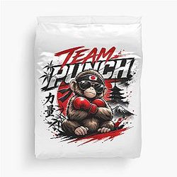Team Punch Monkey Boxer Bold Street Style Graphic Duvet Cover
