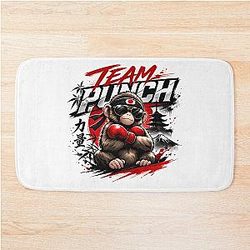 Team Punch Monkey Boxer Bold Street Style Graphic Bath Mat