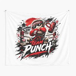 Team Punch Boxer - Bold Street Style Graphic Tapestry