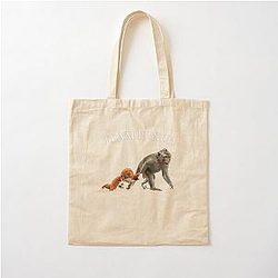Team Mono Primate Wildlife Animals Cotton Tote Bag