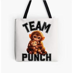 Team Monkey Toy All Over Print Tote Bag