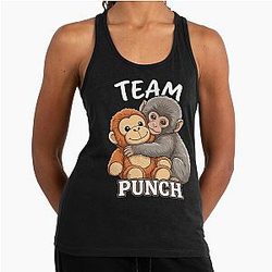 Team Punch Baby Monkey Racerback Tank Top