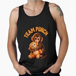 Team Punch Monkey Japanese Meme Tank Top