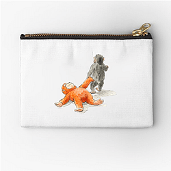 Team Punch Monkey Gorilla Warfare Masters Team Punch Monkey Zipper Pouches