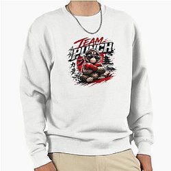 Team Punch Monkey Boxer Bold Street Style Graphic Pullover Sweatshirt