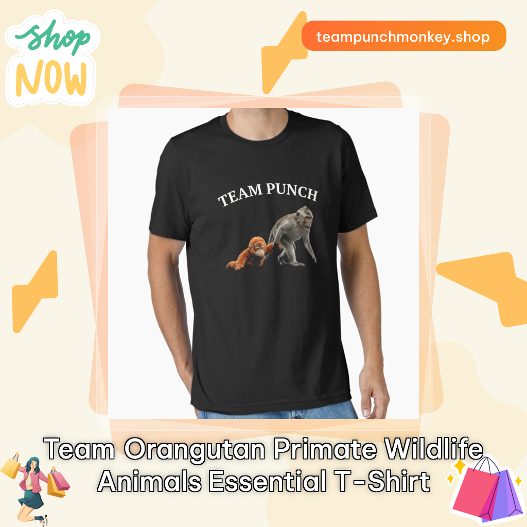 Team Orangutan Primate Wildlife Animals Essential T-Shirt