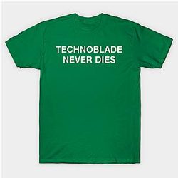 Technoblade T-Shirts - Technoblade never dies T-shirt TP3110