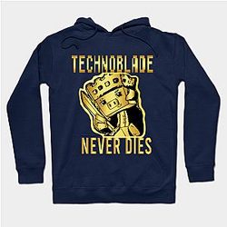 Technoblade Hoodies - Technoblade Never Dies Golden Hoodie TP0111