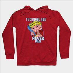 Technoblade Hoodies - Technoblade Never Dies Hoodie TP0111