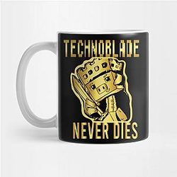 Technoblade Mugs - Technoblade Never Dies Golden Coffee Mug TP3110