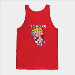 Technoblade Tank Tops - Technoblade Never Dies Tank Top TP3110