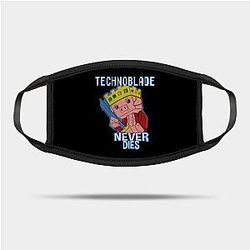 Technoblade Face Masks - Technoblade Never Dies Flat Mask TP3110