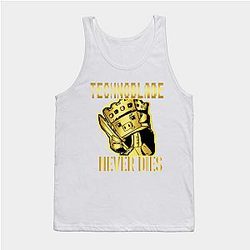 Technoblade Tank Tops - Technoblade Never Dies Golden Tank Top TP3110