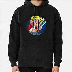 Technoblade Hoodies - Technoblade Pig King Pullover Hoodie RB0206