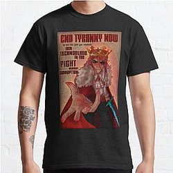 Technoblade T-Shirts - Technoblade anarchy propaganda fanart Classic T-Shirt RB0206