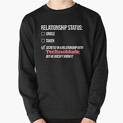 Technoblade Sweatshirts - Relationship with Technoblade Pullover Sweatshirt RB0206