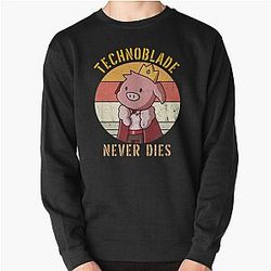 Technoblade Sweatshirts - Technoblade never dies  Pullover Sweatshirt RB0206
