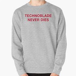 Technoblade Sweatshirts - Technoblade never dies Pullover Sweatshirt RB0206