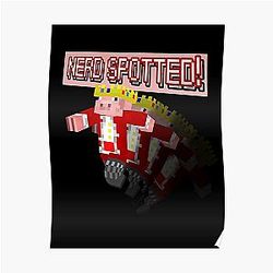 Technoblade Posters - Technoblade NERD SPOTTED Sticker Poster RB0206