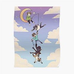 Technoblade Posters - Technoblade Moon Poster RB0206