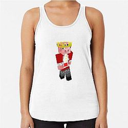 Technoblade Tank Tops - Technoblade  Racerback Tank Top RB0206