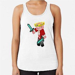 Technoblade Tank Tops - Technoblade  Racerback Tank Top RB0206