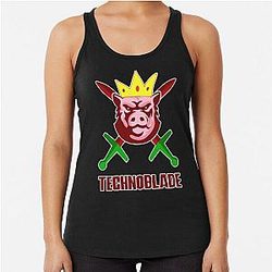 Technoblade Tank Tops - Technoblade Racerback Tank Top RB0206
