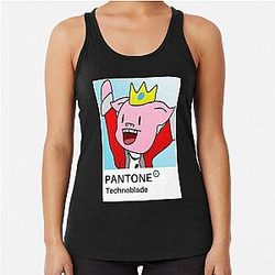 Technoblade Tank Tops - Technoblade Racerback Tank Top RB0206