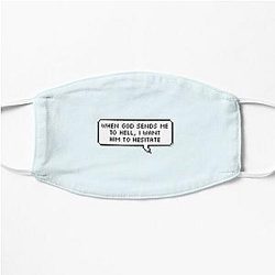 Technoblade Face Masks - Technoblade Quote Flat Mask RB0206